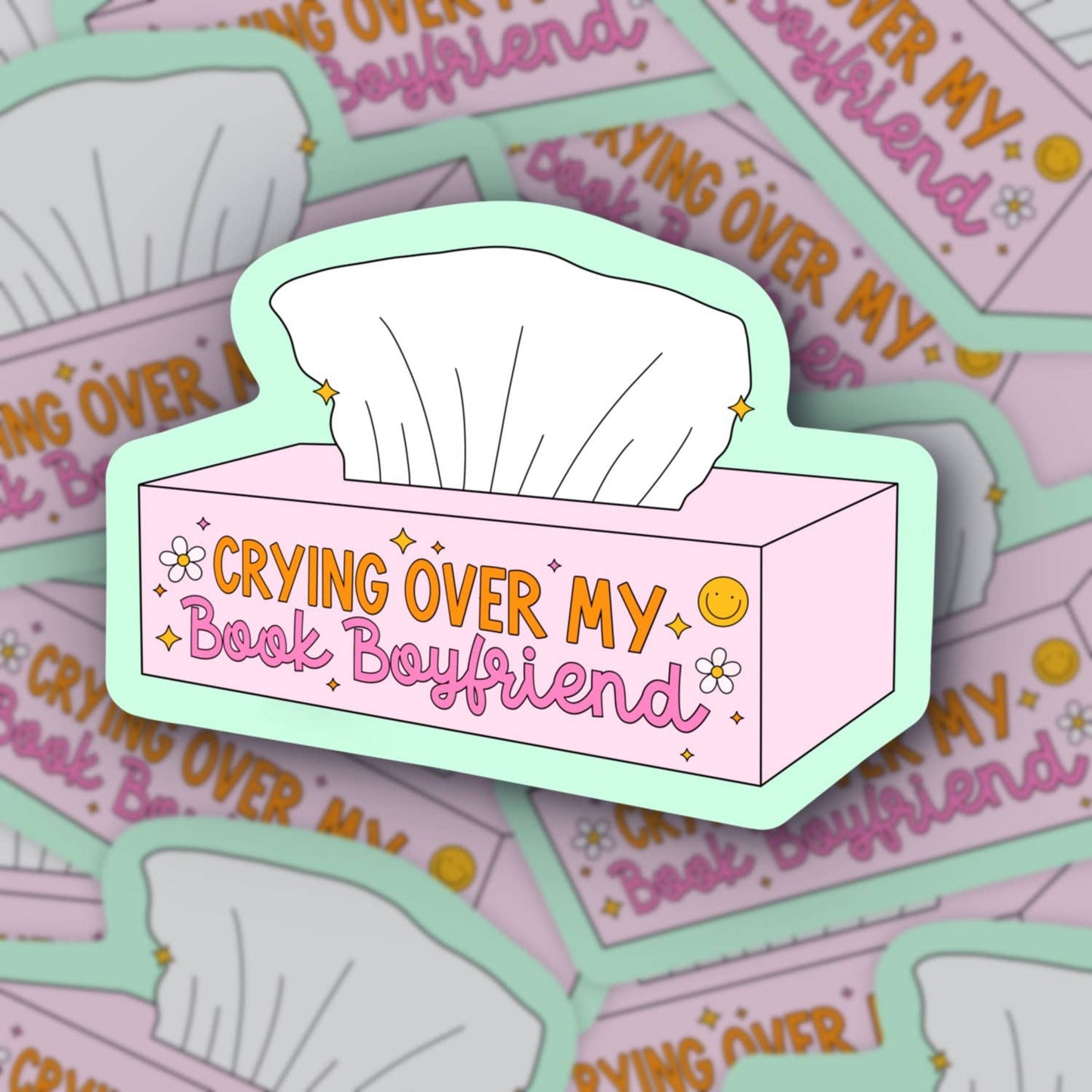 Crying Over My Book Boyfriend, Smut Bookish Sticker