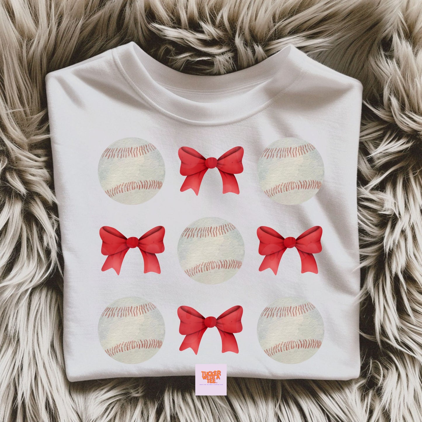 BASEBALL COQUETTE BOWS