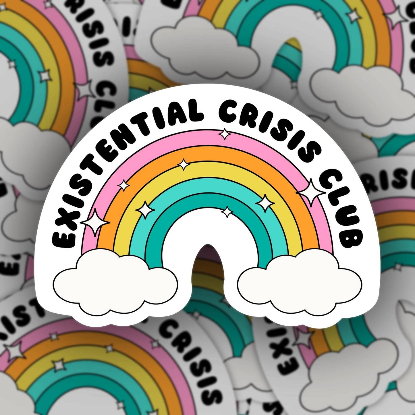Existential crisis club sticker