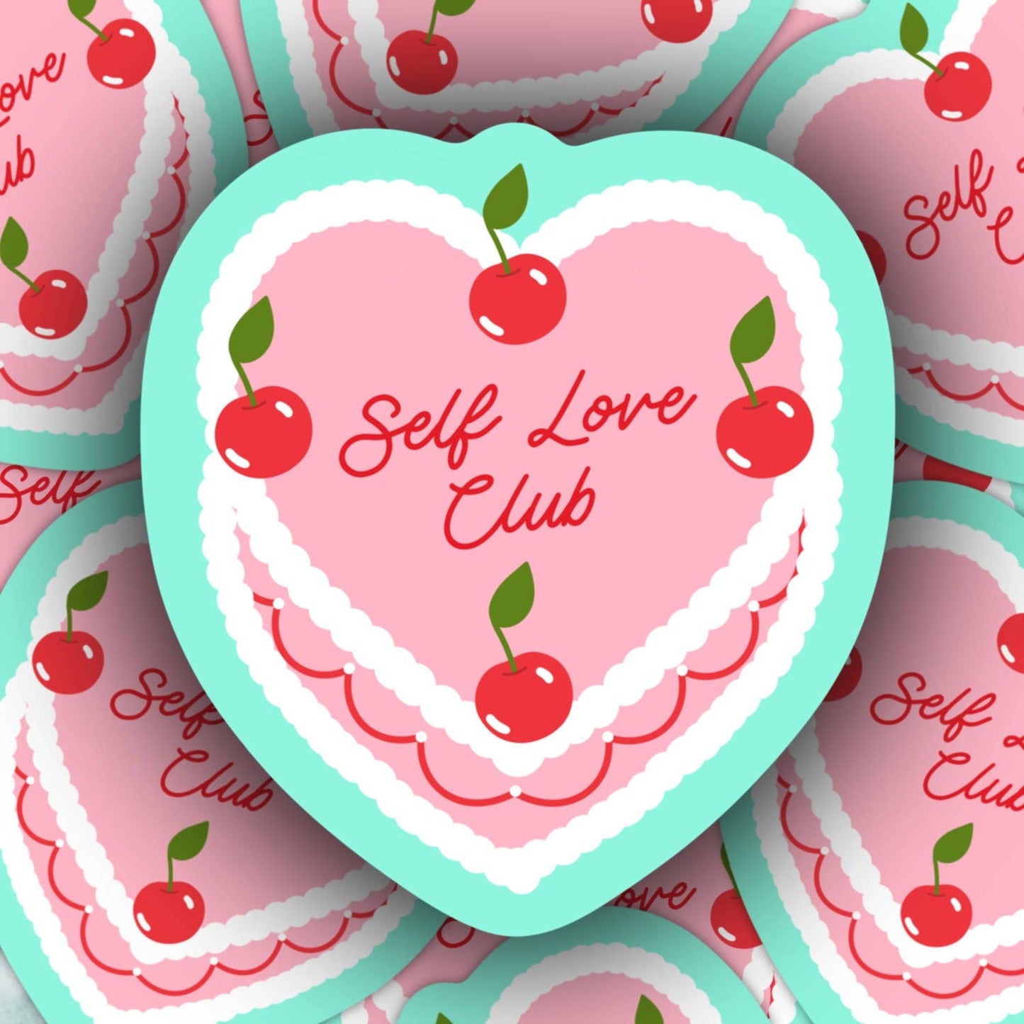 Self Love Sweet Cherry Cake, Sticker