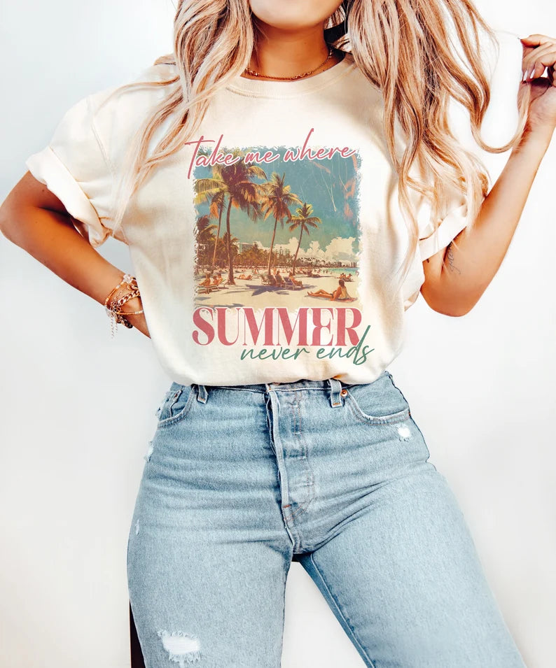 SUMMER NEVER ENDS TEE