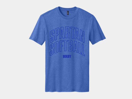 Bixby Stacked Tee | District Perfect Blend CVC | Royal Frost