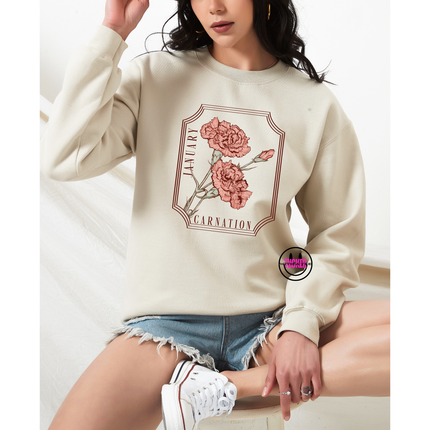 JANUARY FLOWER CREWNECK